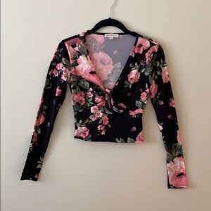LA hearts floral long sleeve